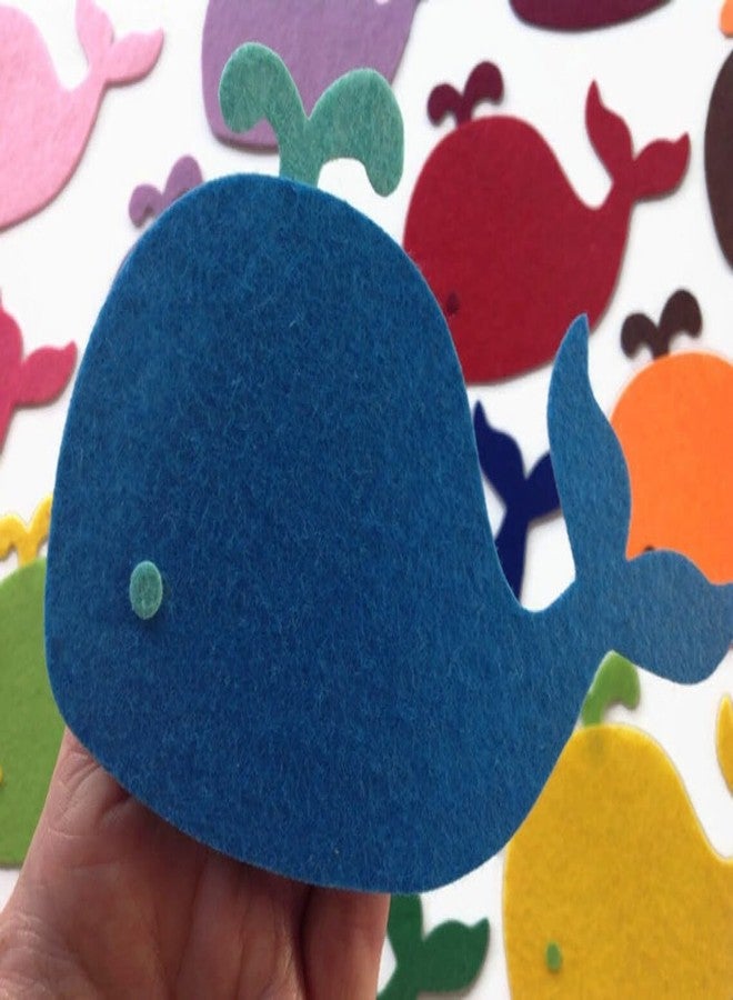 Curious Button Fish Felt Creative Play Children Story Quiet Play Game Felt Fish for DIY Craft - Image 2
